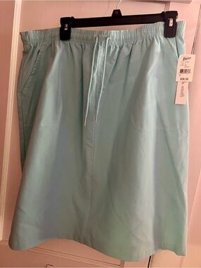 Light Mint Athletic Drawstring Skirt for Women